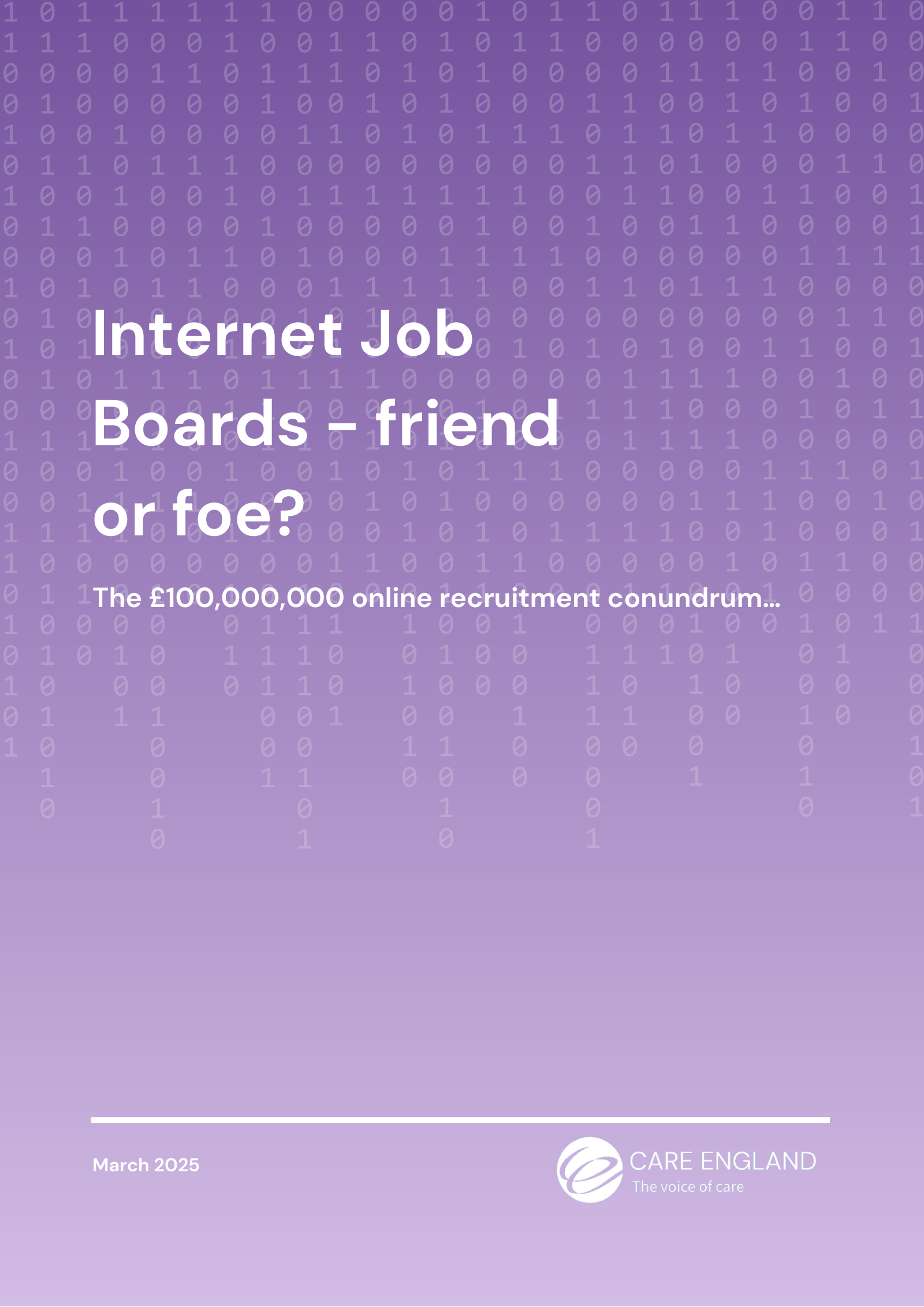 Cover: Internet Job Boards — friend or foe? (March 2025)